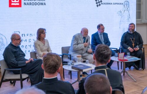 Meeting on the translation of the Supraśl Codex at the Palace of the Commonwealth